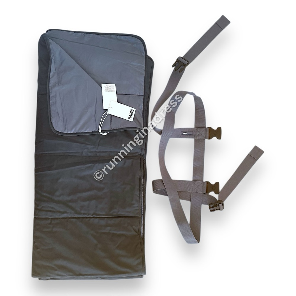 NWT Rains Waterproof Trail Blanket With Pack Carry & Store System In Navy - Picture 15 of 15